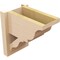 Ekena Millwork 7 1/2-in W x 12-in D x 12-in H Funston Trad Rough Cedar Woodgrain TimberThane Outlooker, Primed Tan OUTUR075X12X12FST04RCPR - alternate 5